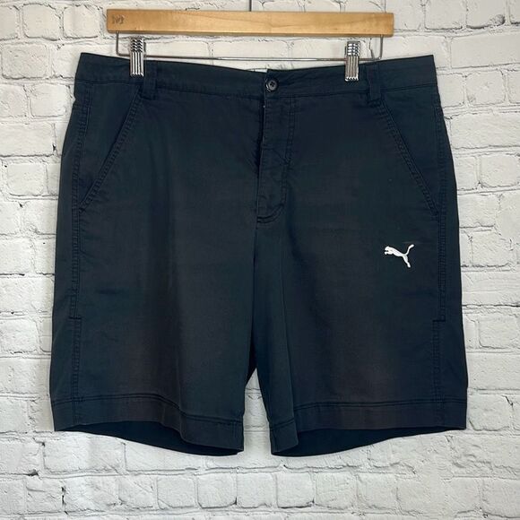 Puma Mens Black Solid Golf Shorts Dry Cell sz 34 Sport Lifestyle Style # 567548 - Picture 1 of 10